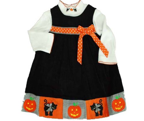 Rare Editions Halloween 2 Piece Dress Black 18 Months