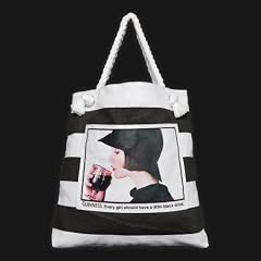 Guinness Black White Stripe Lady Drinking Bag
