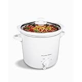 Proctor Silex 33040 4 Quart Round Slow Cooker, White