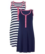 M2b Navy Stripe Nightshirt 2-Pack
