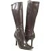 DIET Knee High Stiletto Heel Dress Boot Coffee Brown