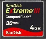 SanDisk Extreme III 4 GB CompactFlash Memory Card SDCFX3-004G-A31