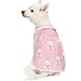 Blueberry Pet 2019 New Wonderland Sleeveless Floral Dog Dress Shirt in Pink Stripe with Peter Pan Collar, Back Length 10