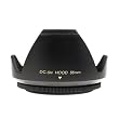 Mennon DC-sn 55 Improved Screw Mount 55mm Flower Lens Hood with Cap, Black