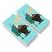 Walrus Fisherman Ice Fishing Eraser Set of 2
