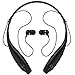 SUFUM Bluetooth Headphones Wireless Neckband Headsets 4.0 Music Stereo Sports/running Headset for Apple iPhone iPad iPod Samsung Android Smart Phones And Other Bluetooth Device(Black)