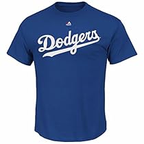 MLB Men's Big and Tall Team Wordmark II Cotton Crew Neck T-Shirt (2XT, Los Angeles Dodgers)
