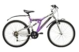 Barracuda Tremor 21-speed Full-Suspension Cycle Silver/Purple 18 Frame