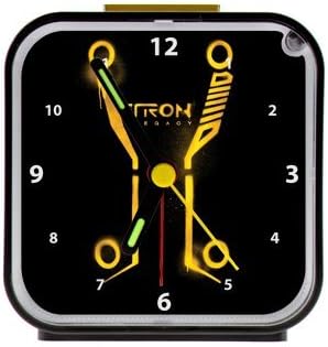 tron legacy Custom Square Black Alarm Clock As A Nice Gift Black 3.27Inch