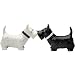 Kissing Scottish Terrier Scottie Dogs Salt & Pepper Shaker Set