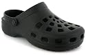 Pop Men's Slip On Mule Style Sandals With Moveable Back Strap - Black