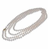 14k Yellow Gold 5.5-6mm Freshwater Cultured Pearl Necklace, 60