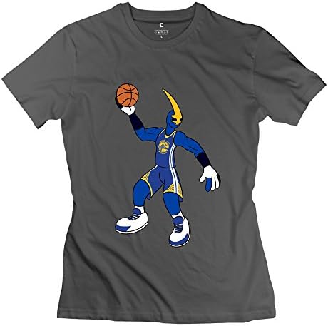 Woman 2015 NBA Playoffs Golden State Warriors Cartoon Mascot Thunder Tee M DeepHeather