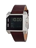 Diesel DZ7172 Mens Negative Digital Display Brown Leather band