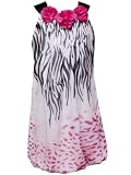 Rare Editions Girls 7-16 Zebra Animal Print Bubble Dress