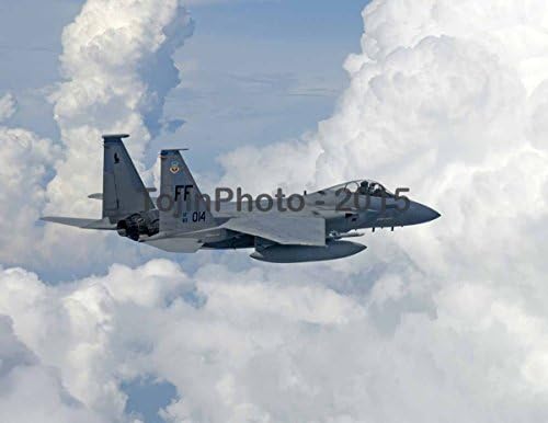 F-15C Eagle in-flight above the clouds (8.5 x 11)