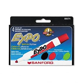 Expo Dry-Erase Bullet-Tip Markers in 4 Colors - 3 Sets by Expo