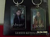 TWILIGHT NECA (2) LUCITE KEYCHAINS EDWARD + JACOB RARE