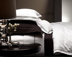 Pinzon 400-Thread-Count 100% Cotton Sateen Hotel Satin Stitch King Duvet, Espresso