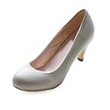 Women's Leatherette Upper Low Heel Pumps Casual/ Honeymoon Shoes/ Bridal Shoes