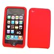 Apple iPod Touch 4th Generation Silicone Skin Case, Red