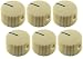 Genuine Fender Vintage Style Guitar Amp Knobs, White (Pkg 6)