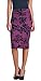 Popana Women’s Stretch Pencil Skirt Knee Length High Waist for Work Made in USA