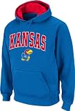 Kansas Jayhawks Arched Tackle Twill Hooded Sweatshirt