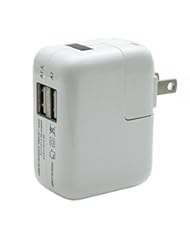 CE: ☆ iPhone 5 Dual USB Wall Charger Plug AC Phone Power Adapter ☆ 100% Money Back Guarantee - Double Port for Apple iPad 2 Samsung - BL Brand