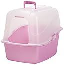 Dosckocil (Petmate) CDS22126 Designer Translucent Hooded Cat Litter Pan Set, Jumbo, Assorted Color