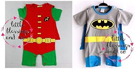 Batman and Robin Inspired Baby Costume-Baby Superhero Costume-Twins Superhero Outfits