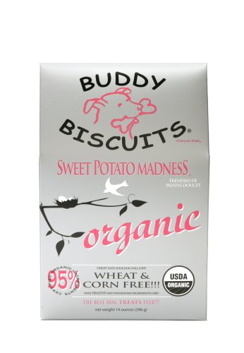 Cloud Star Organic Buddy Biscuits, Sweet Potato Madness, 14 Ounce Boxes (Pack of 4)