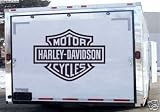 Harley Davidson Trailer Decals - Color - Silver