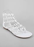 Strappy Studded Leatherette Sandal