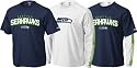 Seattle Seahawks Navy/White Gameday 3 in 1 Tee Combo