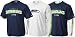 Seattle Seahawks Navy/White Gameday 3 in 1 Tee Combo - X-Large