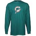 Miami Dolphins Reebok Aqua Long Sleeve Ringer Tee