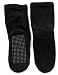 Man Adult Soft Knit Gripper, Non Skid Slippers Socks. One Sise Fits All. Black