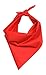 New Solid Color Cotton Bandanas - Red
