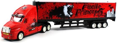 Lone Wolf Bull Rush Cargo Electric RC Truck Ready To Run RTR, Huge Size, w/ Full Size Container, Opening Rear Trailer Doors (Colors May Vary)