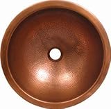 IMAGE OF Whitehaus Copperhaus Round Bar Sink WHCOLV1455-C Copper