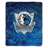 Dallas Mavericks 50" x 60" Micro Raschel Throw Polyester Binding Graphic Background Durability