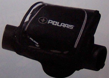 New Genuine Polaris Snowmobile Sled Accessories / Black Handlebar Bag with Map Cover for Polaris Edge, Gen 2, Wedge, Fusion, IQ Sleds / Part # 2874154