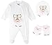 Lilax Baby Girl Jeweled Butterfly Layette 3 Piece Gift Set
