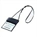 Genuine Black Bonded Leather Badge Holder