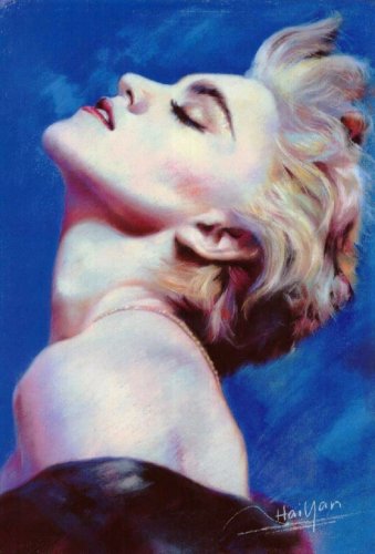 Madonna (Head Back) Music Poster Print - 11" X 17"