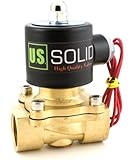 3/4" Brass Electric Solenoid Valve 110-VAC Normally Closed water, air, diesel...