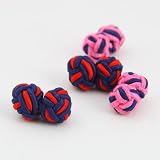 Dark blue red,dark blue pink popular Cufflinks with Gift Box discount gift Y&G Ten pair of Silk Cufflinks C7127