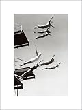 Diving (Synchronized Group) Art Poster Print - 12
