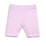 Mulberribush - Infant Girls Gingham Knit Short, Pink, White